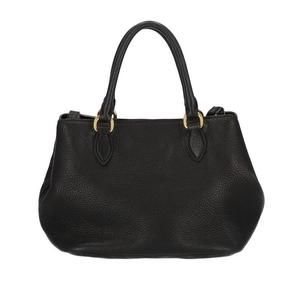 Prada Black Bag Vitello 2WAY Leather Phenix Gold